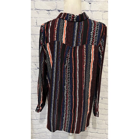 Big Dart Shirt Womens UK 24 Multi color Button Up XXXL - Picture 3 of 5
